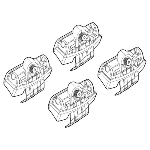 Roof rack attachment kit 202 Citroen C3 11/16>07/20 standard roof / glass roof