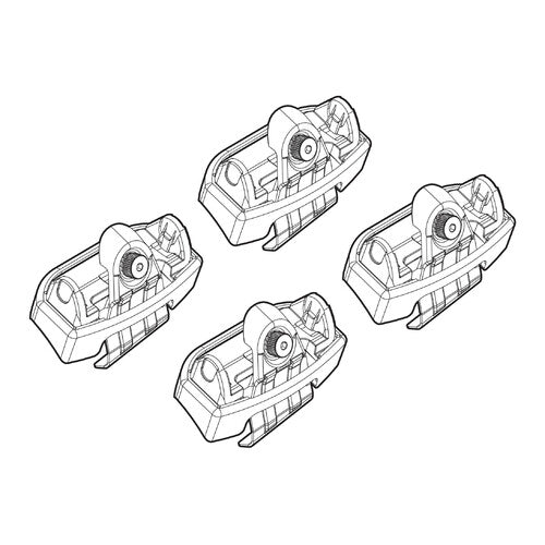 Kit de fijación de barras de techo Nordrive 212 Kia Rio 5p 04/17> Techo estándar N21212