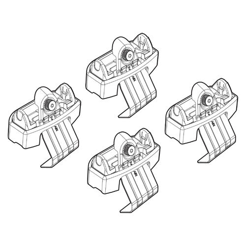 Kit attacchi barre portatutto 215 Volkswagen T-Roc 11/17> tetto standard