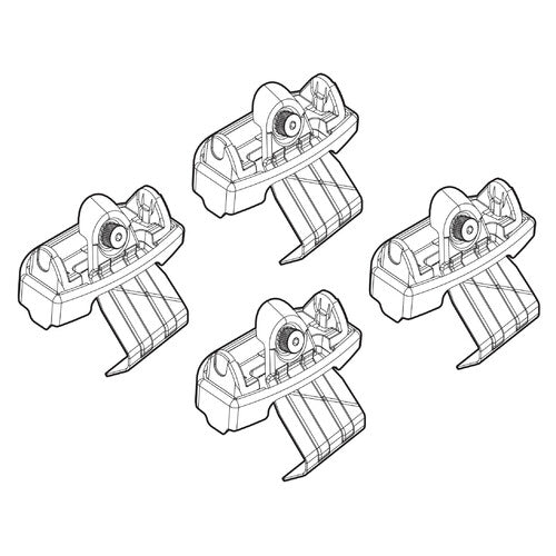 Roof rack attachment kit 216 Volvo S90 4p 09/16>03/20 standard roof