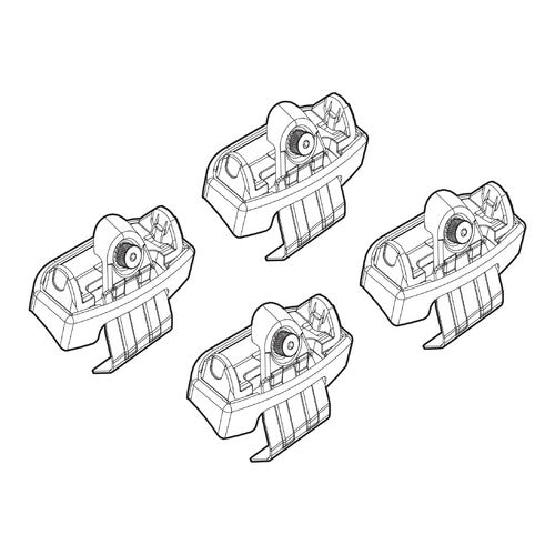 Kit de fijación de barras de techo Nordrive 218 Audi Q2 11/16>10/20 Techo estándar N21218