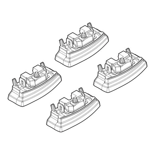 Kit attacchi barre portatutto 221 Mercedes Classe A 5p 06/18> tetto fixpoint N21221