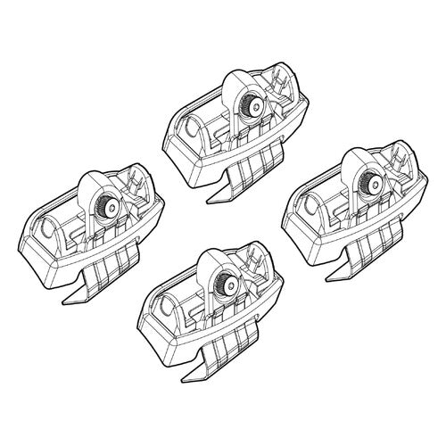 Roof rack attachment kit 227 Audi A1 Sportback 11/18> standard roof