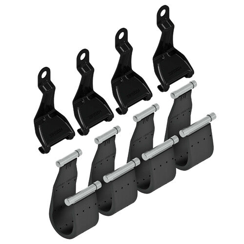 Kit de montaje de 4 correas para barras de presión F-2 Citroen C4 Cactus 05/14>01/18 railing std N21402
