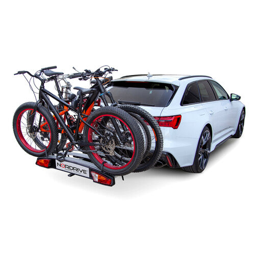 Nordrive Wave 3, portabiciclette per gancio traino - 3 bici N50416