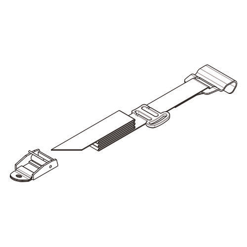 Nordrive Set 2 cinghie posizioni 1 e 3 per porta bici posteriori N50928