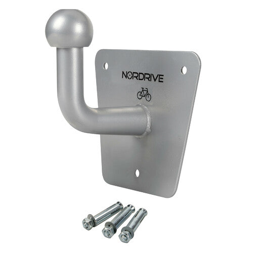 Portabicicletas trasero Nordrive Sphere-1 con gancho de remolque para pared/techo N50950