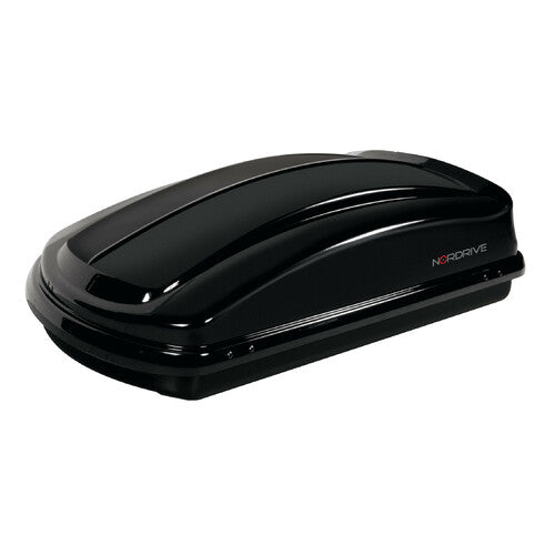 Box Tetto Auto Nordrive Box 330 - 330 Litri ABS Nero Lucido Carico 75kg N60002