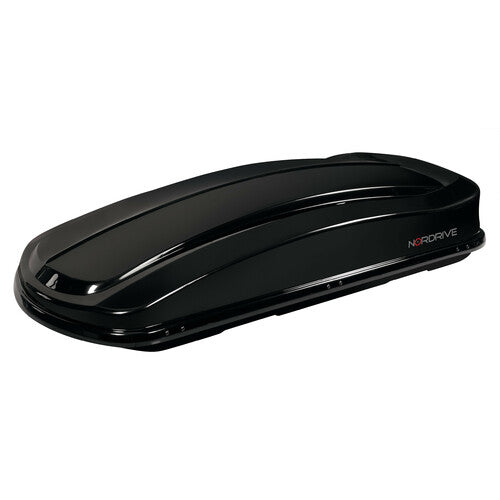 Nordrive Box 430D, box tetto in ABS, 430 litri, doppia apertura - Nero lucido N60015
