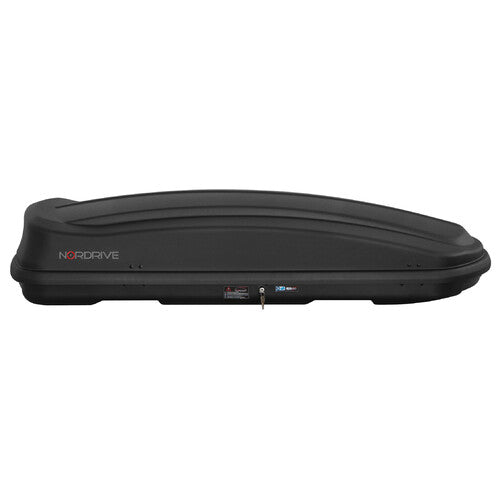 Box Tetto Auto Nordrive Box 430 - 430 Litri ABS Nero Goffrato Carico 75kg N60016