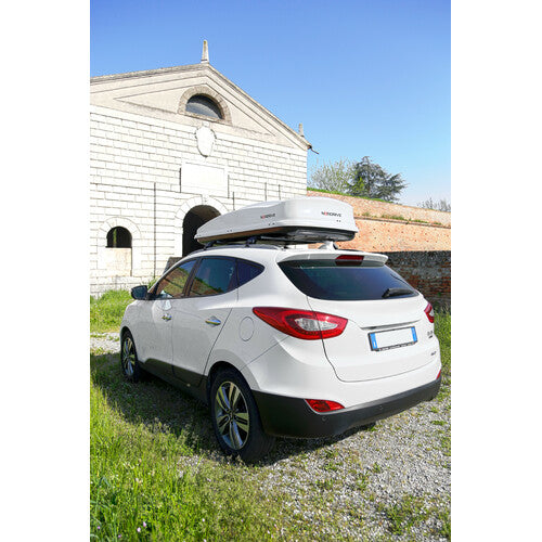 Nordrive Box 530, ABS roof box, 530 litres - Glossy white