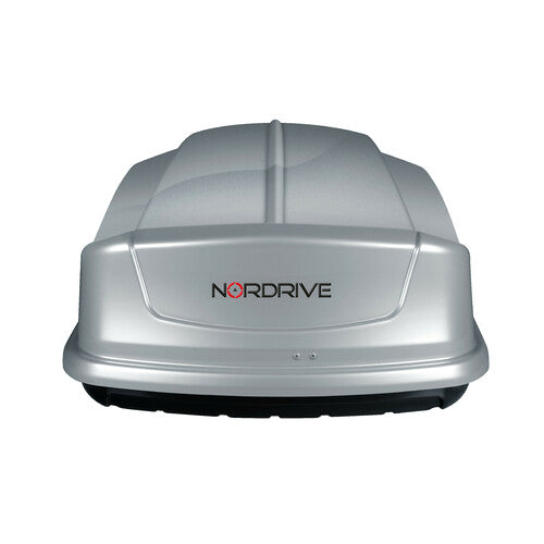 Nordrive Box 630, box tetto in ABS, 630 litri - Argento lucido