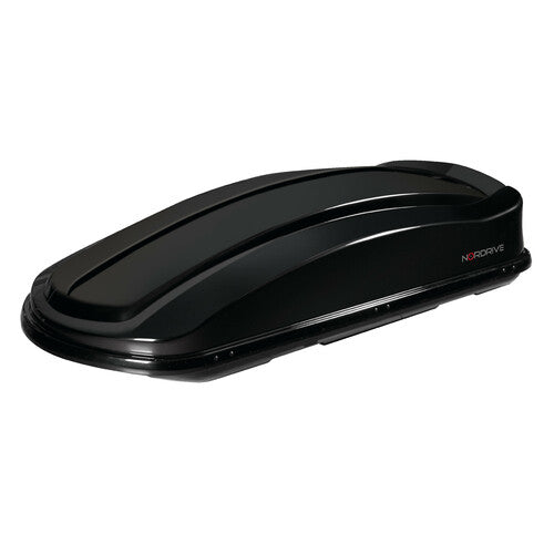 Nordrive Box 630D, box tetto in ABS, 630 litri, doppia apertura - Nero lucido N60029