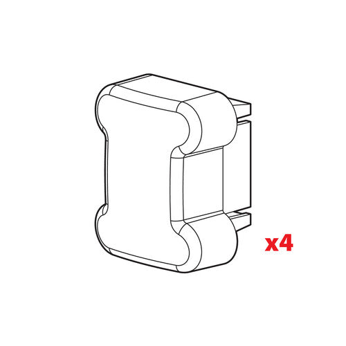 Nordrive Set 4 tappi per barre Kargo N99996