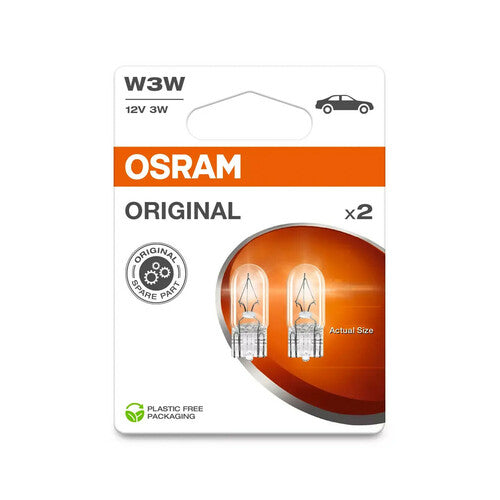 Osram 12V Original Line - W3W - 3W - W2,1x9,5d - 2 uds - Caja