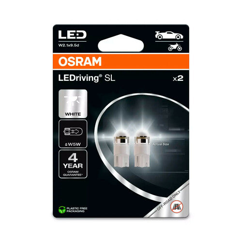 Osram 12V LEDriving SL - (W5W) - 1W - B2,1x9,5t - 2 Stück - Box - Weiß