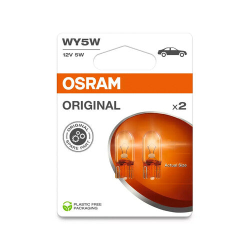 Osram 12V Original Line - WY5W - 5W - W2,1x9,5d - 2 uds - Caja - Naranja
