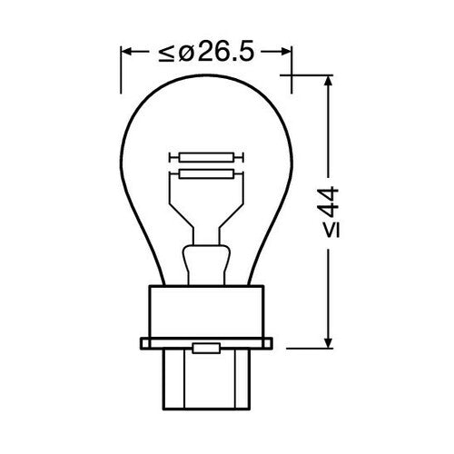 Bombilla Osram Original Line 12V - P27/7W - 27/7W - W2.5x16q - 1 ud - Suelta