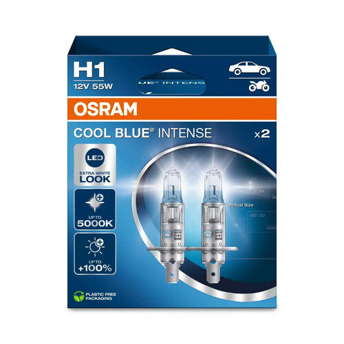 Osram 12V Cool Blue Intense (Next Gen) - H1 - 55W - P14,5s - 2 Stück - Box