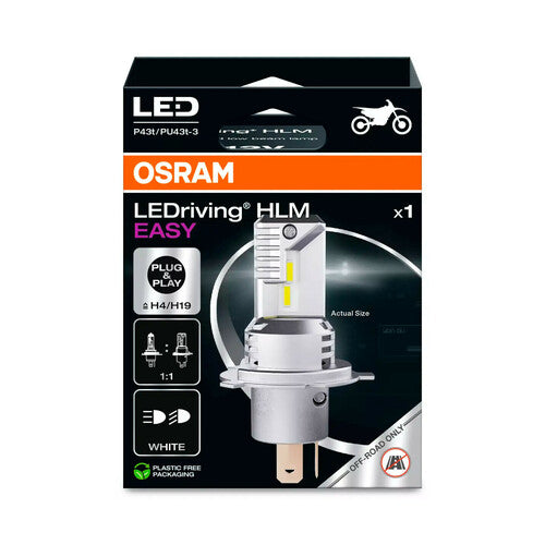 Osram 12V LEDriving HLM Easy - (H4/H19) - 19W - P43t/PU43t-3 - 1 pz - Scatola
