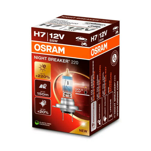 Osram 12V Night Breaker 220 - H7 - 55W - PX26d - 1 pz - Sfuso