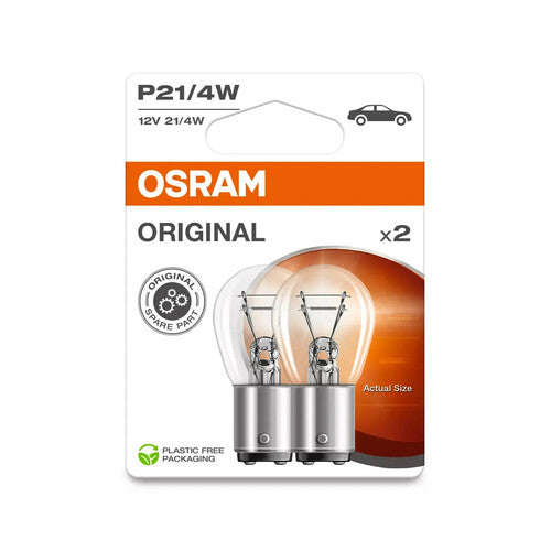 Osram 12V Original Line - P21/4W - 21/4W - BAZ15d - 2 pz - Scatola