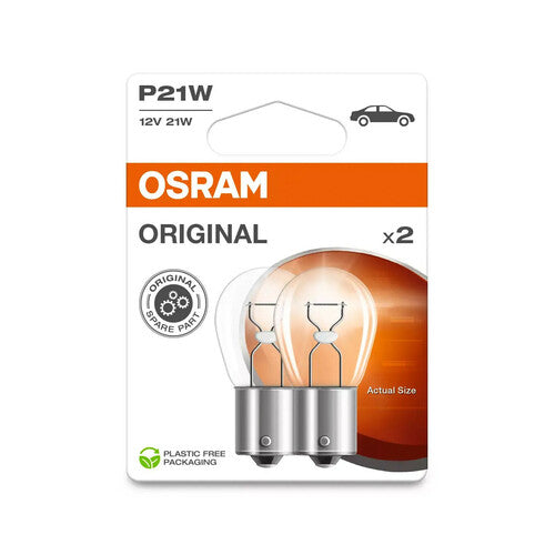 Osram 12V Original Line - P21W - 21W - BA15s - 2 uds - Caja