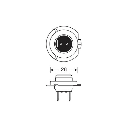 Osram 12V Ultra Life - H7 - 55W - PX26d - 2 unidades - Caja de plástico