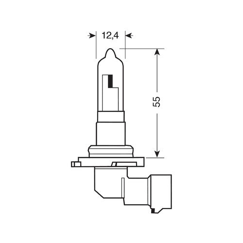 Osram Lampadina 12V Original Line - HB3 - 60W - P20d - 1 pz - Scatola