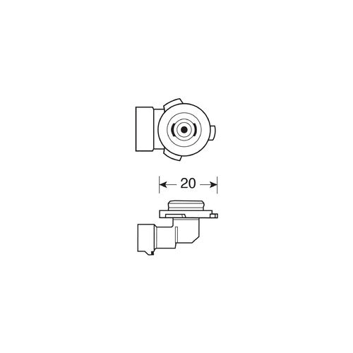 Osram Lampadina 12V Original Line - HB3 - 60W - P20d - 1 pz - Scatola
