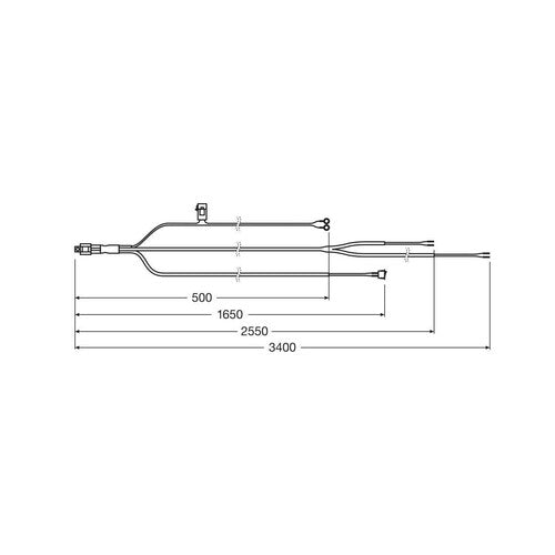 Arnés de cables Osram AX 2LS para bombillas de 12 V