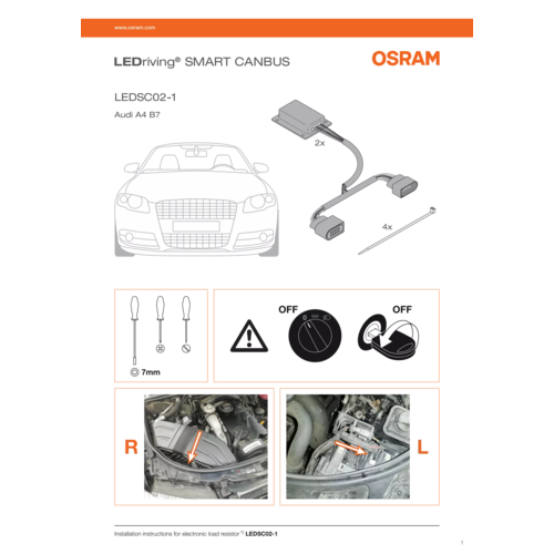 Osram LEDriving SMART CANBUS - 12 V - H7, 16 W, VW