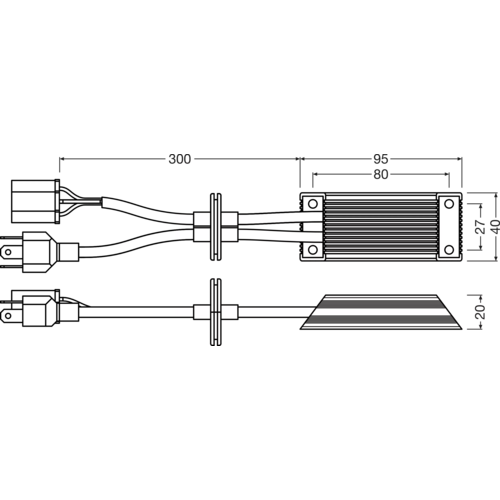 Osram LEDriving SMART CANBUS - 12V - H4/H19, 15W, P(U)43t
