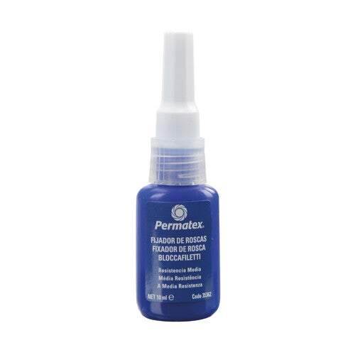 Fijador de roscas azul de resistencia media Permatex, equipo original, 10 ml