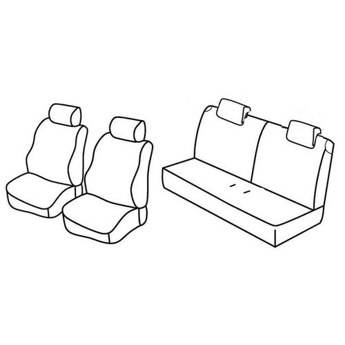 Superior Beige Seat Cover Set Fiat Panda 09/03>01/12 Fiat 02/12>12/12
