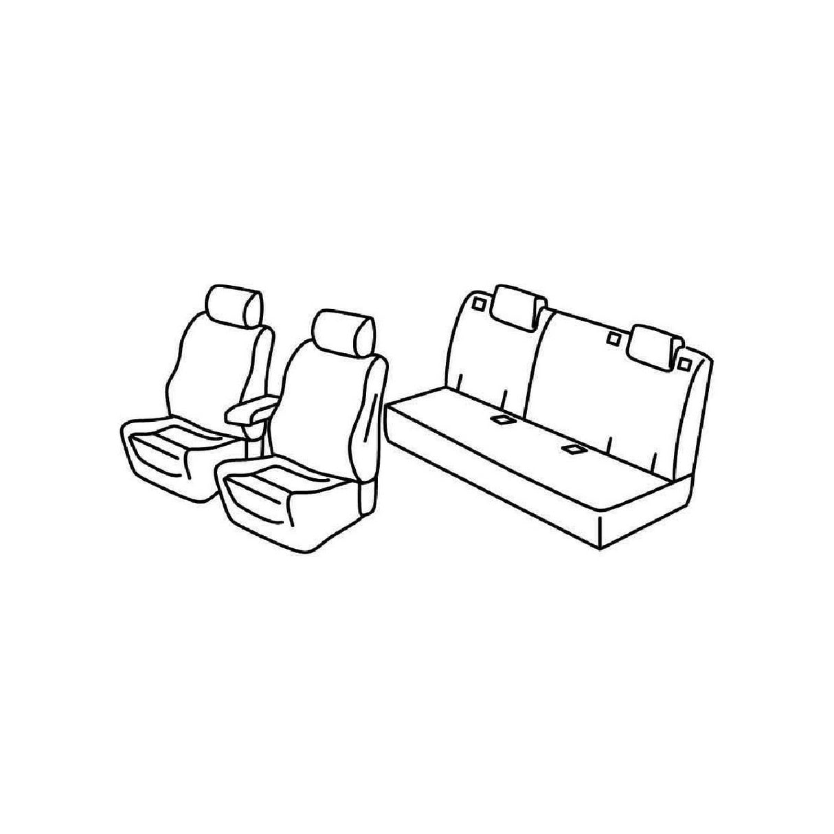 Lampa Superior Seat Cover Set - Black/Red - Alfa Romeo Giulietta (04/10>)