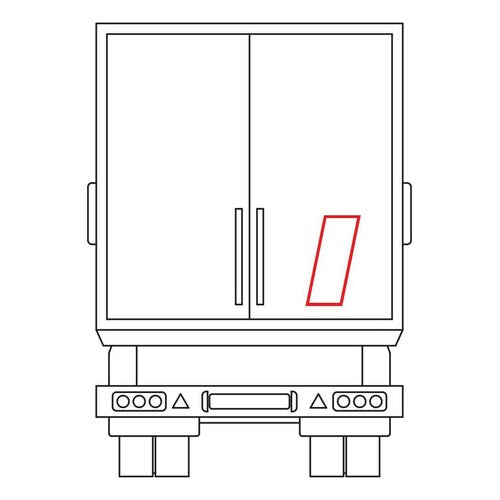 Klebeetikett, 1 Stück - Frachttransport durch Dritte RA7105