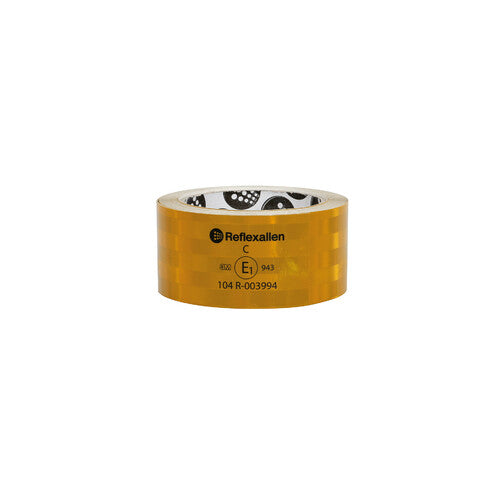 Lampa Value, safety warning tape for hard surfaces 12.5 m Yellow