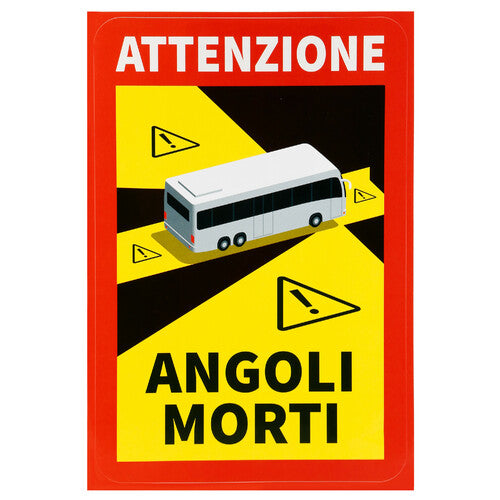Lampa Contrassegno adesivo angoli morti, 1 pz - Autobus - ITA RA90602I
