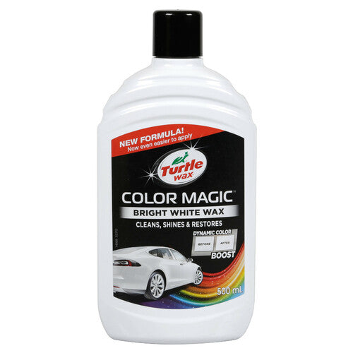 Turtle Wax Color Magic, cera protettiva arricchita con colore - 500 ml - Bianco