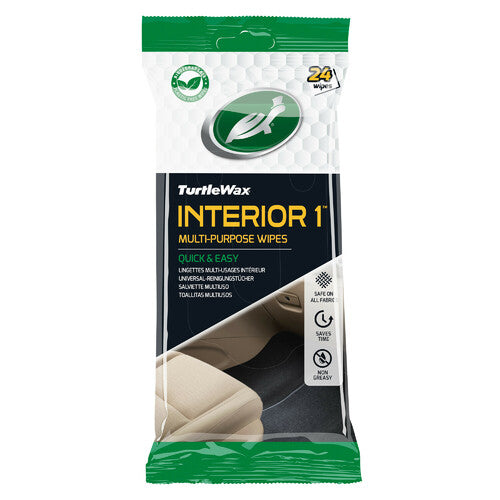 Turtle Wax Interior 1, salviette multiuso per interni - 24 pz