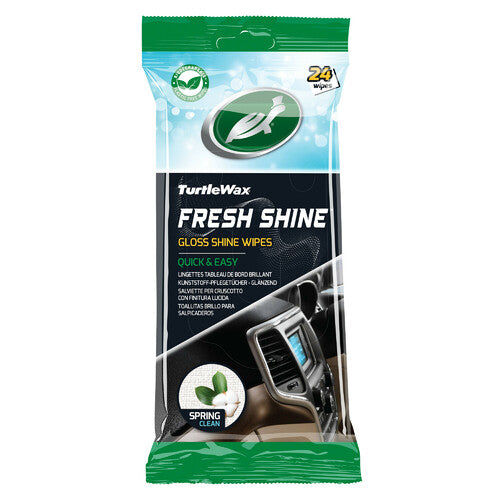 Turtle Wax Fresh Shine, salviette per cruscotto, finitura lucida - 24 pz