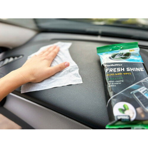 Turtle Wax Fresh Shine, salviette per cruscotto, finitura lucida - 24 pz