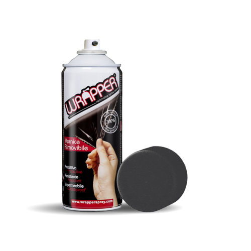 Envoltorio de película en aerosol removible, 400 ml - Negro metalizado