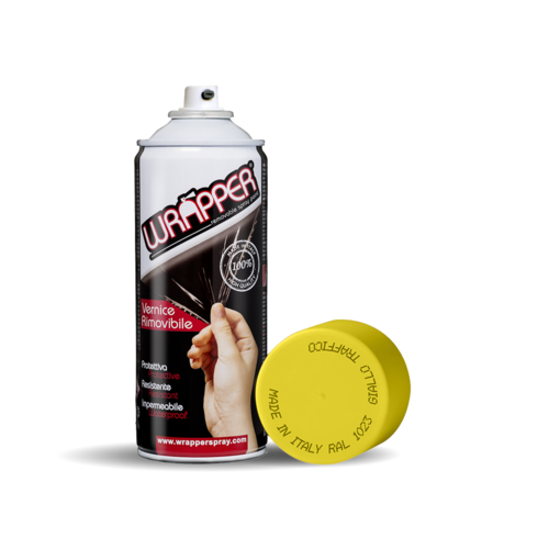 Wrapper pellicola spray rimovibile, 400 ml - Giallo traffico - Ral 1023