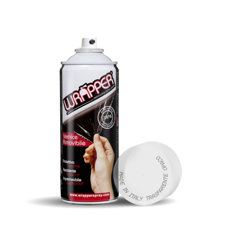 Wrapper pellicola spray rimovibile, 400 ml - Trasparente opaco