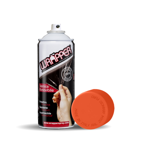 Abnehmbare Sprühfolienverpackung, 400 ml – Reines Orange – RAL 2004