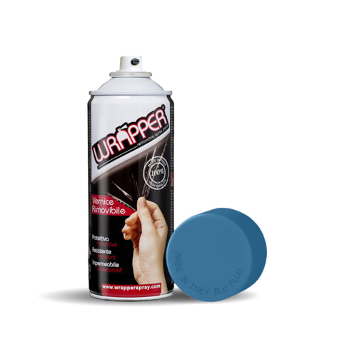 Envoltorio de película en aerosol removible, 400 ml - Azul neón
