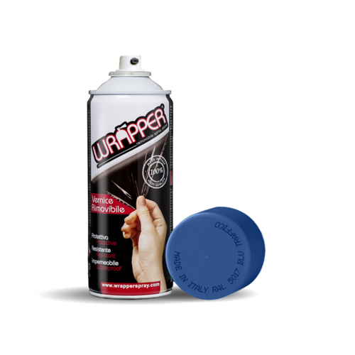 Película de aerosol removible, 400 ml - Azul tráfico - RAL 5017