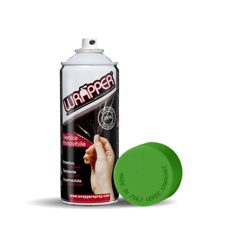 Wrapper pellicola spray rimovibile, 400 ml - Verde Kawasaki